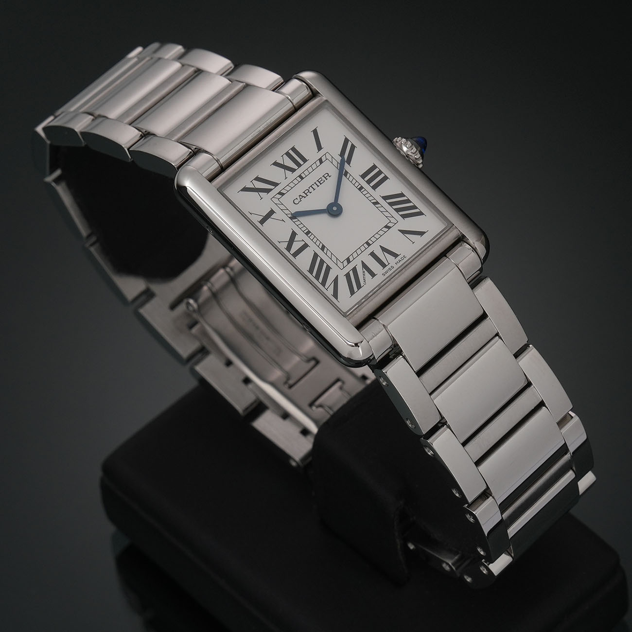 까르띠에 탱크 머스트 라지 스틸