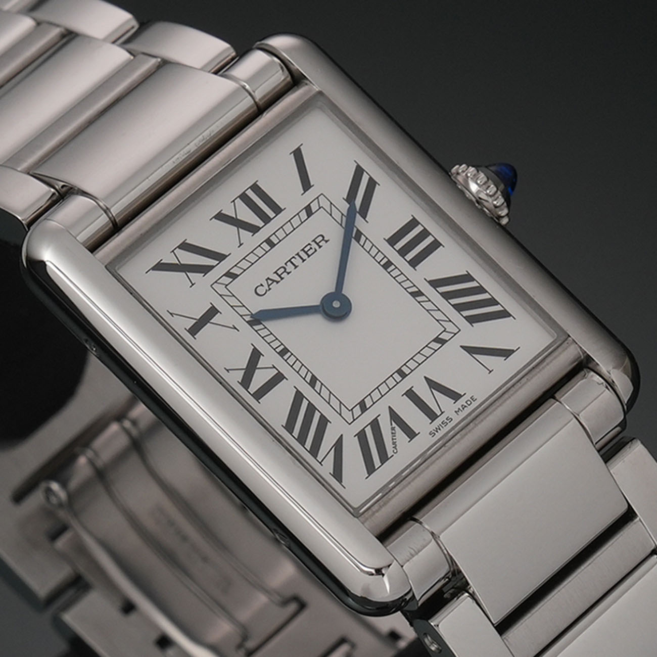 까르띠에 탱크 머스트 라지 스틸 상세 이미지